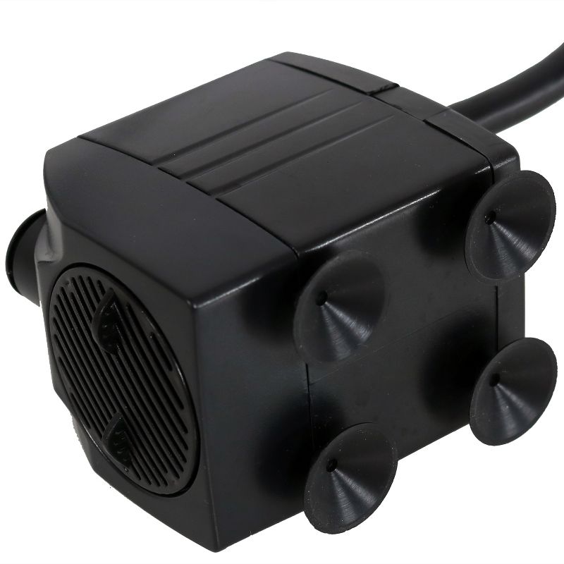 Sunnydaze Indoor/Outdoor Small Fountain or Aquarium Pump with White LED Light and Transformer - 200 GPH - 12 Volts, 5 of 7