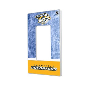 NHL Western Conference Teams Ice Wordmark Hidden-Screw Light Switch Plate for Single Rocker - 1 of 4