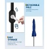 TackView Patio 7.5ft Outdoor Patio Umbrella w/ Push Button Tilt and Crank, 6 Ribs - 3 of 4