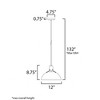 Maxim Lighting Dawn 1 - Light Pendant in  Antique Brass/Black - 3 of 3