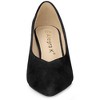 Allegra K Women's Pointy Toe Slip-on Low Chunky Heels Pumps - 3 of 4