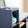 Martha Stewart Kids' Jr. Reading Nook: Kids' Wooden Bedroom Bookshelf, Book Bench and Toy Storage Organizer with Bins - 3 of 4