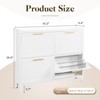 Mlezan Shoe Cabinet: 4 Flip Drawers,Adjustable Shelf,Metal Bracket.Freestanding Organizer for Entryway or Hallway, For Shoe Storage and Organization. - 3 of 4