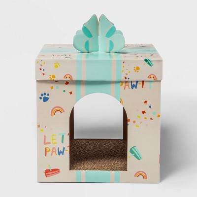 Single Level Birthday Present Cat Scratch House - Boots & Barkley™