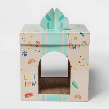 Single Level Birthday Present Cat Scratch House - Boots & Barkley™