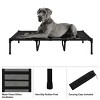 Elevated Dog Bed - 48x36-Inch Portable Pet Bed with Non-Slip Feet - Indoor/Outdoor Dog Cot or Puppy Bed for Pets up to 110lbs by PETMAKER (Black) - 3 of 4