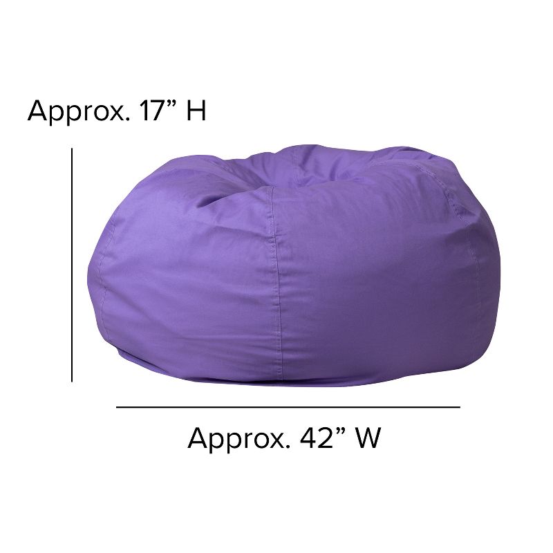 Flash Furniture Oversized Bean Bag Chair for Kids and Adults, 5 of 9