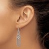 Black Bow Jewelry Diamond-cut Beaded Chandelier Earrings in 14k White Gold - 3 of 4