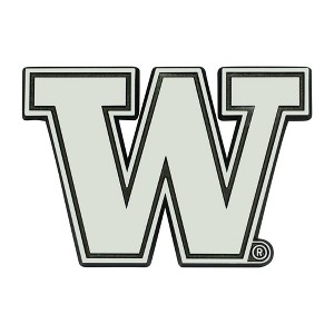 NCAA University of Washington Huskies 3D Chrome Metal Emblem - 1 of 3