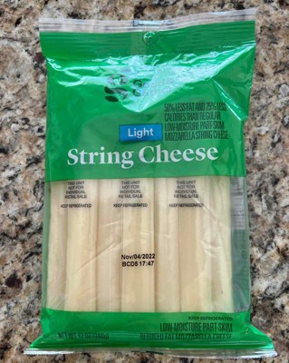 Light Low-moisture Part-skim Mozzarella String Cheese - 12oz/12ct ...