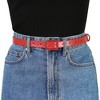 INSPIRE CHIC Women's Thin Rectangle Pin Buckle Skinny Leather Waist Belt - 4 of 4