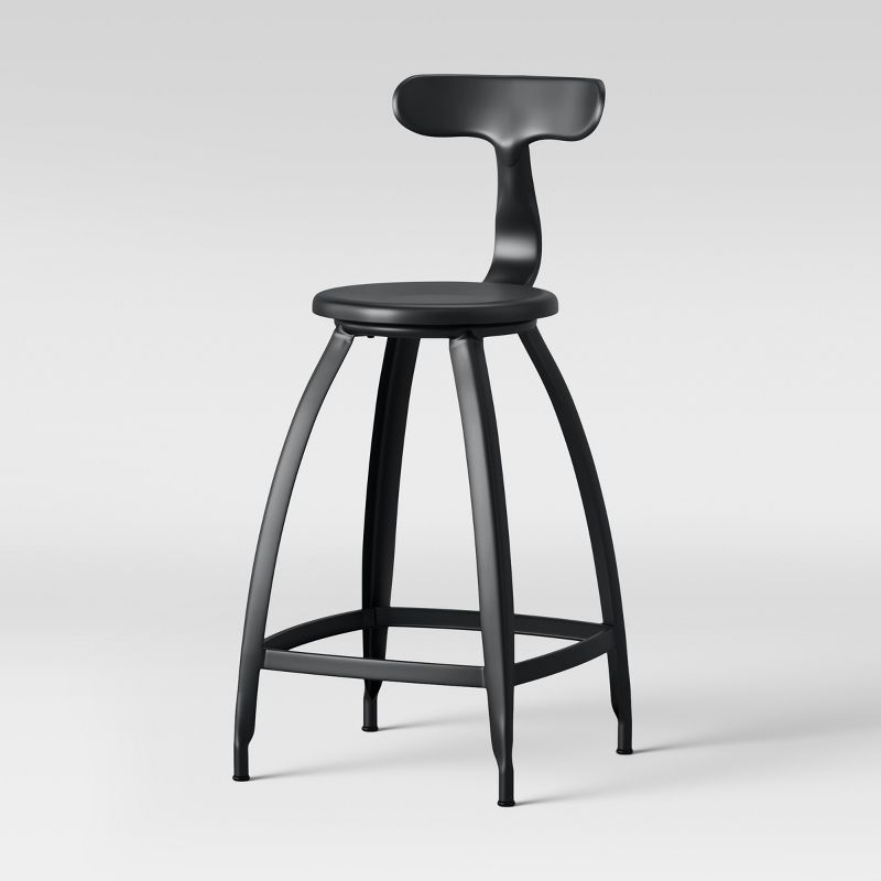 Seidler Architect Industrial Counter Height Barstool Black - Project 62&#8482;, 3 of 6
