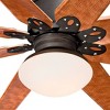 72" Casa Vieja Indoor Outdoor Ceiling Fan with Light LED Remote English Bronze Cherry Blades Opal Glass Damp Rated for Patio Porch - 3 of 4