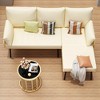 GustoWave Three-Piece L-Shaped Patio Furniture Set With Cushions And Coffee Table, Perfect For Your Patio, Garden, Balcony Or Backyard - 3 of 4