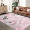 Machine Washable Non-Slip Rubberback Runner Modern Abstract Geometric Print Carpet Traditional Area Rug for Hallway,Bedroom,Living Room - 2 of 4