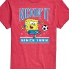 Men's Spongebob Squarepants Kickin It Since 1999 Short Sleeve Graphic T-Shirt - Heather Red - 3 X-Large - 2 of 4