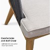 PURPLE LEAF Outdoor Dining Set Patio Aluminium Table and Rope Weave Chairs Included Cushions for Backyard Decor Kitchen - 4 of 4