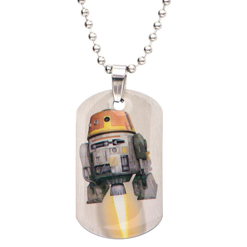 Men&#39;s Boys&#39; Star Wars Chopper Stainless Steel Dog Tag Chain Necklace (18&#34;), 1 of 3