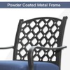 Maggift Patio Seating Sets Outdoor Bistro Set，Special Design, Chat and Conversation Furniture Set，for Garden, Living Room, Blue, 23.46"*20.47"*34.88" - 2 of 4