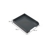 JAM Paper AM Paper Stackable Front Loading Letter Tray Letter Size Gray Plastic 2/Pack (344GYA) - 4 of 4