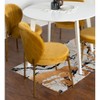 NicBex Round Dining Table Set for 4 Morden Dining Room Table with 4 Velvet Chairs and MDF Tabletop for Home Office - 2 of 4