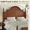 AMERLIFE Bed Frame, Solid Wood with 56" Arched Headboard, Wooden Slats Support,Traditional Poster Bed, Easy Assembly,No Box Spring Needed - 3 of 4