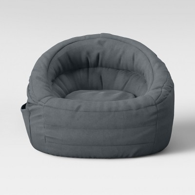 Cocoon Bean Bag Chair With Pocket Gray Pillowfort Target