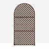 Dovelina Metal Outdoor Privacy Screen Arched Top Freestanding Patio Decorative Screens（Set of 2) - 2 of 4