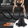 VEVOR Battle Rope, 1.5 Inch Diameter 30Ft Length Polyester Exercise Rope, Battle Exercise Equipment with Protective Sleeve & Anchor - 3 of 4
