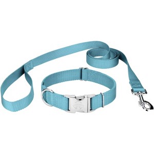 Country Brook Petz Premium Nylon Dog Collar and Leash Set for Small Medium Large Dogs - Vibrant 30+ Color Selection - 1 of 4
