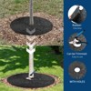 Rubber Mulch Tree Ring, Reusable Round Tree Weed Barrier Mat, Root Barrier for Landscaping Weed Grass Control, Root Protection - 3 of 4