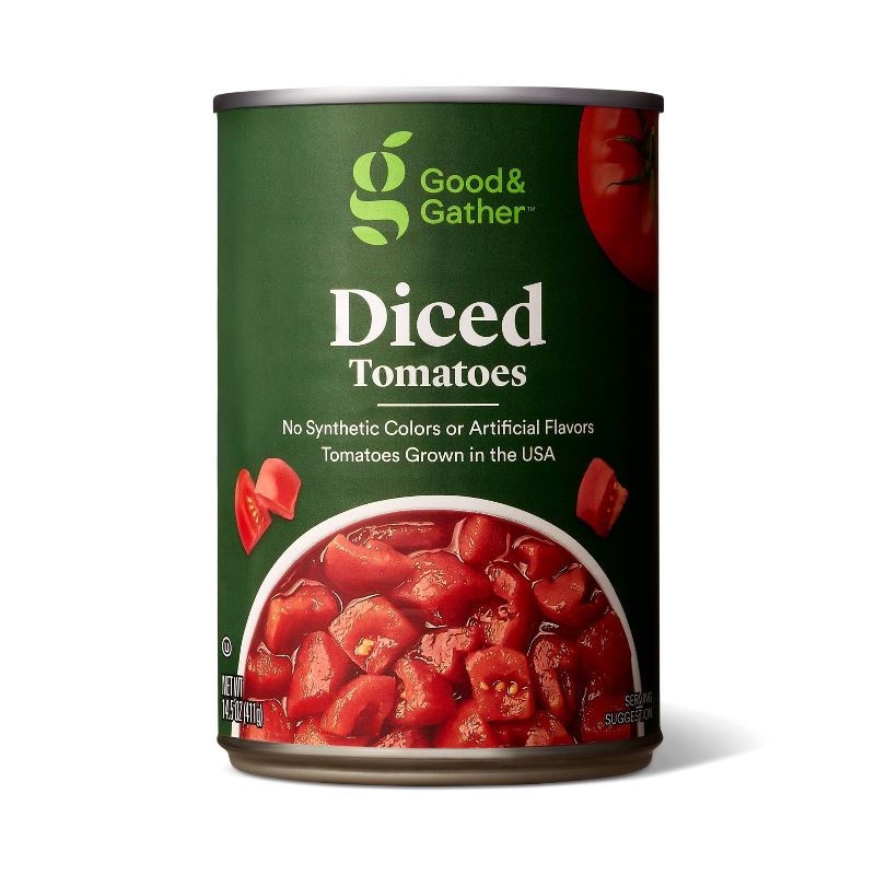 Diced Tomatoes 14.5oz - Good &#38; Gather&#8482;, 1 of 6