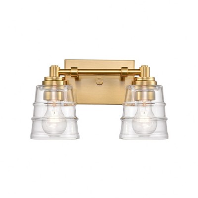 Elk Home Pulsate 2 - Light Vanity in  Satin Brass