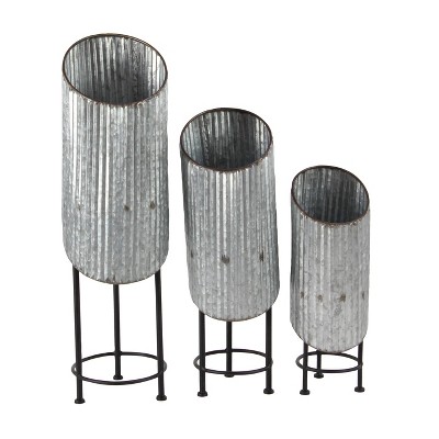 Set of 3 Modern Metal Plant Stands - Olivia & May