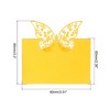 Unique Bargains Hollow Butterfly Cut Design Favor Decor Table Name Place Cards 25 Pcs - 2 of 4