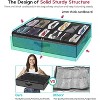 Sturdy Under Bed Shoe Storage Organizer, Underbed Shoes Closet Storage Solution with Clear Window, Breathable - 4 of 4