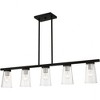Livex Lighting Cityview 5 - Light Chandelier in  Black/Brushed Nickel - 3 of 4