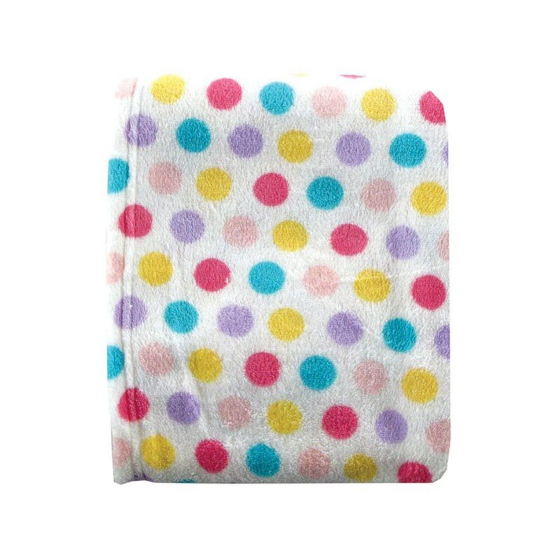 Luvable Friends Baby Girl Coral Fleece Blanket, Pink, One Size, 1 of 3