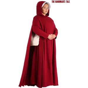 HalloweenCostumes.com Women's Plus Size Deluxe Handmaid's Tale Halloween Costume | Authentic Handmaid's Tale Outfit - 1 of 4