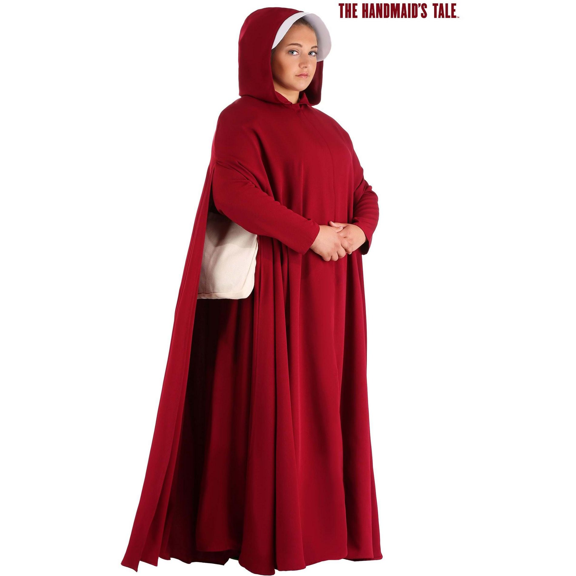 HalloweenCostumes.com 2X Women Women's Plus Size Deluxe Handmaid's Tale Halloween Costume | Authentic Handmaid's Tale Outfit,  White/Red