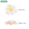 Unique Bargains Silk Fake Plum Blossom Artificial Flower Heads - 3 of 4