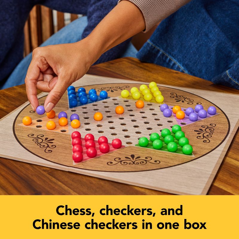 Game Gallery Chess, Checkers and Chinese Checkers Board Game Set, 3 of 12