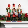 Transpac Wood Glitz & Glam Nutcracker Set of 3 Christmas Home Decorations - 2 of 2