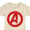 Girls' - Marvel - Avengers A Logo Fitted Short Sleeve Graphic T-Shirt - 2 of 4