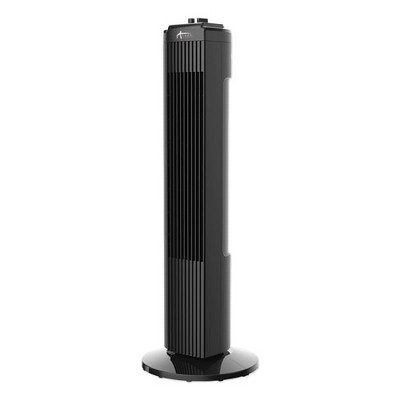 Alera 28" Black Plastic 3-Speed Oscillating Tower Fan