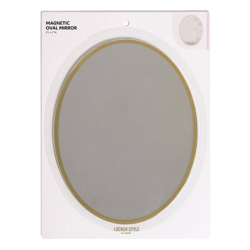 Locker Large Oval Mirror - U Brands, 3 of 9