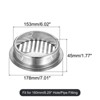 Unique Bargains Stainless Steel Flat Mouth Anti Blocking Outdoor Bathroom Drain Cover for - 2 of 4