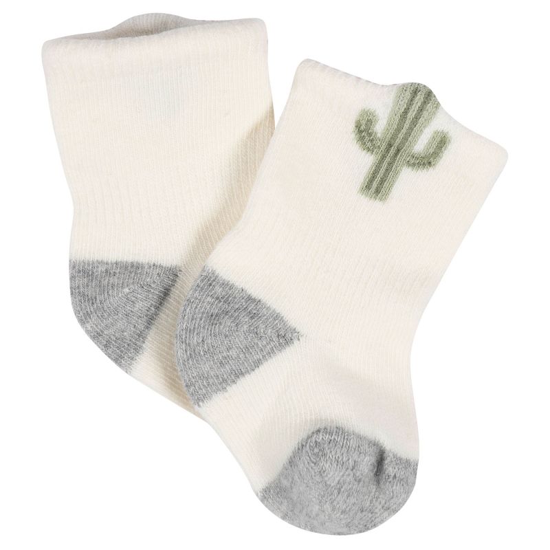 Gerber Baby Neutral 8-Pack Jersey Wiggle Proof® Socks Southwest, 3 of 10