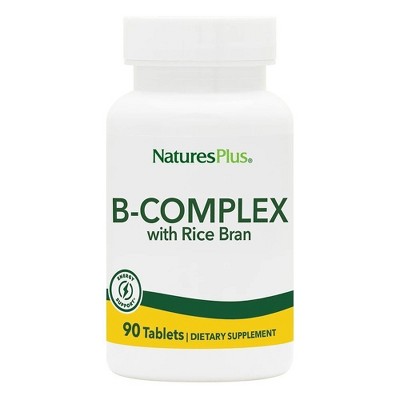 Nature's Plus B Complex With Rice Bran - 90 Tablet : Target