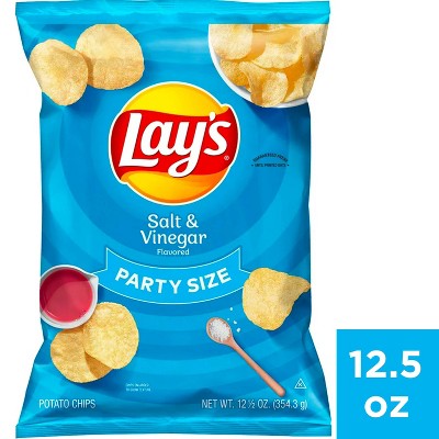 Lay's Salt And Vinegar Party Size - 12.5oz : Target